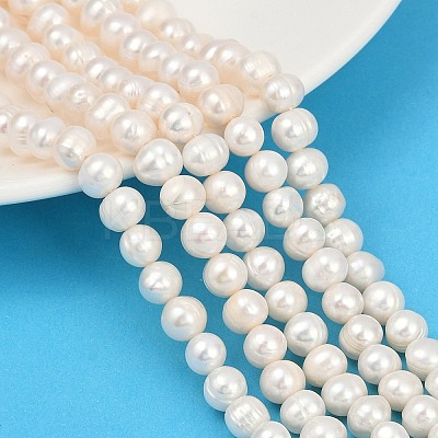 Natural Cultured Freshwater Pearl Beads Strands PEAR-I007-07X-06A-1