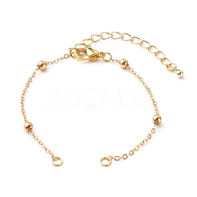 Handmade Brass Satellite Chain Bracelets Making Accessories AJEW-JB01025-02-1