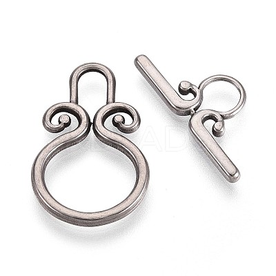 304 Stainless Steel Toggle Clasps PW-WG419A3-02-1