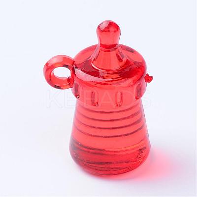 Transparent Acrylic Pendants TACR-S132-04-1
