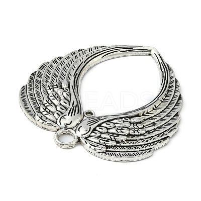 Tibetan Style Alloy Wing Large Pendants LS-TIBEP-S100-AS-RS-1
