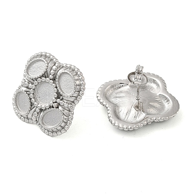 Non-Tarnish 304 Stainless Steel Stud Earrings Findings STAS-G317-09P-1