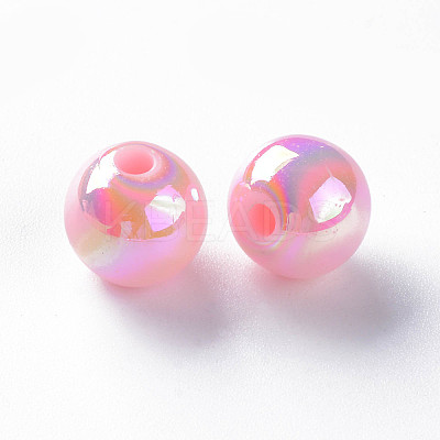 Opaque Acrylic Beads X-MACR-S370-D10mm-A01-1