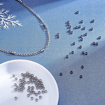 100Pcs 304 Stainless Steel Beads STAS-UN0025-47-1