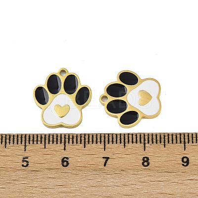 304 Stainless Steel Enamel Pendants STAS-L302-24G-02-1