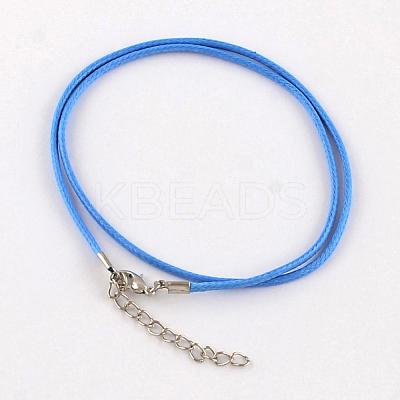 Waxed Cotton Cord Necklace Making MAK-S032-1.5mm-139-1