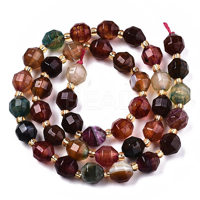 Natural Agate Beads Strands G-T131-82A-06-1