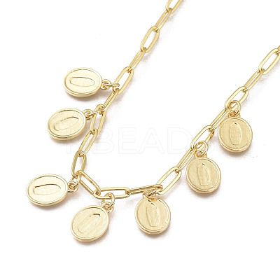Brass Pendant Necklaces NJEW-M185-01G-1