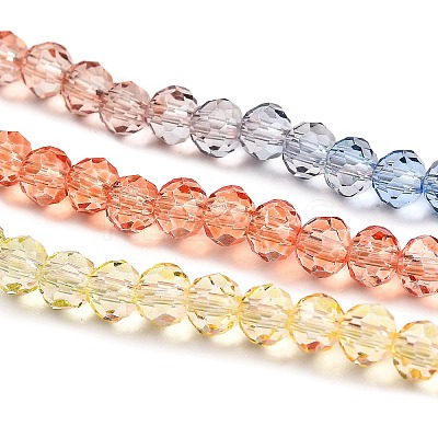 Transparent Painted Glass Beads Strands DGLA-A034-T3mm-A02-1