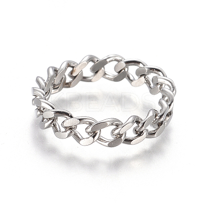 Tarnish Resistant Unisex 304 Stainless Steel Rings LS-RJEW-L093-01P-17mm-1