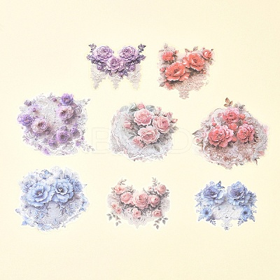 4Sets Herbal Ballads Vintage Stickers DIY-FS0008-69-02-1