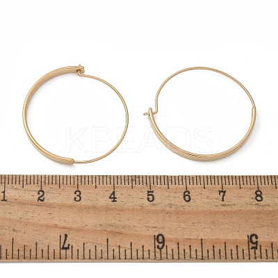 304 Stainless Steel Ring Hoop Earrings for Women X-EJEW-Q781-04G-1