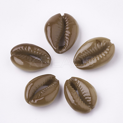 Spray Paint Cowrie Shell Beads SHEL-S274-26A-1