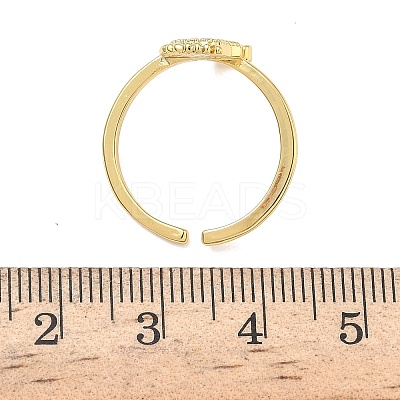 304 Stainless Steel Cubic Zirconia Cuff Open Rings for Women LS-RJEW-Z122-02G-01-1