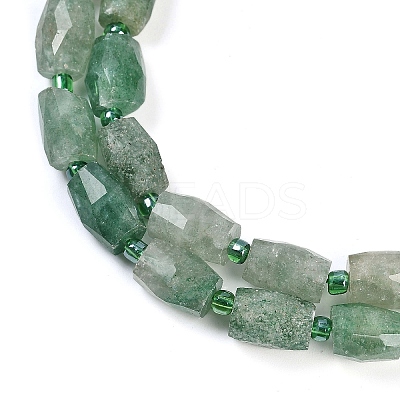 Natural Green Strawberry Quartz Beads Strands G-G182-D02-01-1