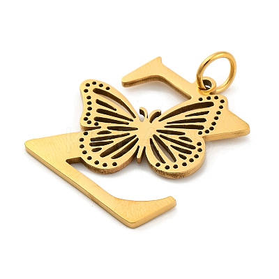 Ion Plating(IP) 201 Stainless Steel Pendants STAS-N103-184G-Z-1