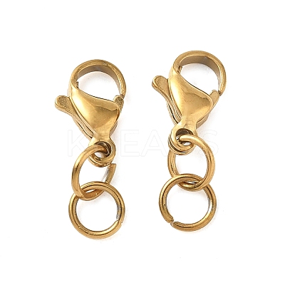 304 Stainless Steel Lobster Claw Clasps STAS-K313-01C-G-1