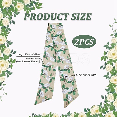 2Pcs Polyester Ribbons FEPA-WH20008-002-1