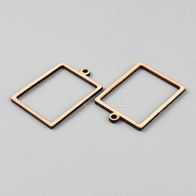 DIY Handmade Geometric Wood Chips Woode Pendants WOOD-WH0134-02A-02-1