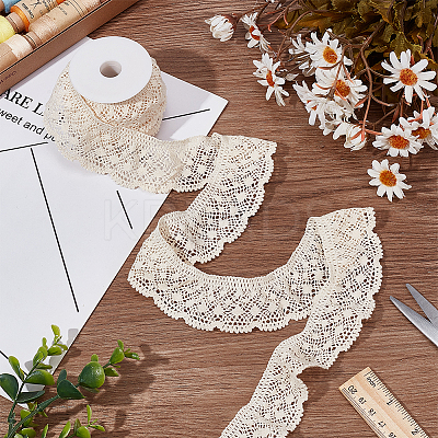 5 Yards Cotton Flower Lace Ribbon OCOR-FG0002-54-1