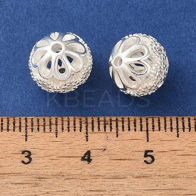 Rack Plating Brass Pave Cubic Zirconia Beads KK-M285-32A-S-1