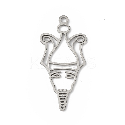 Non-Tarnish 201 Stainless Steel Pendants LS-STAS-K250-07P-1
