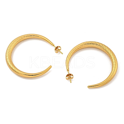 202 Stainless Steel Stud Earrings EJEW-H003-20G-03-1
