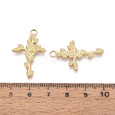 Ion Plating(IP) 201 Stainless Steel Pendants STAS-N098-063LG-1