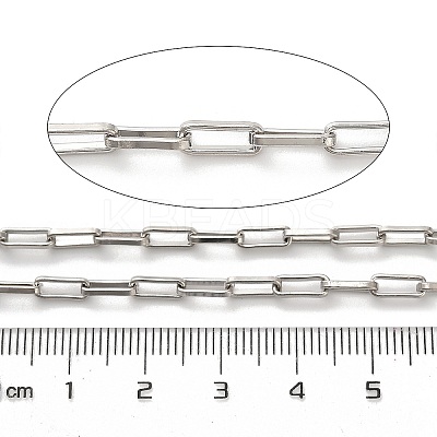 304 Stainless Steel Paperclip Chains CHS-A016-38P-A-1