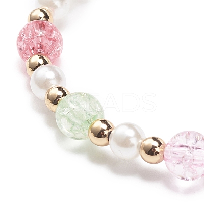 Colorful Alloy Enamel Cute Charms Bracelet BJEW-JB08661-01-1