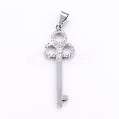 Tarnish Resistant 304 Stainless Steel Big Pendants STAS-O103-07P-1