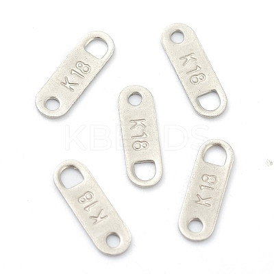 Tarnish Resistant 201 Stainless Steel Chain Tabs STAS-G245-10-1