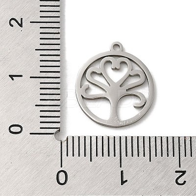 Non-Tarnish 201 Stainless Steel Pendants LS-STAS-E206-03P-04-1