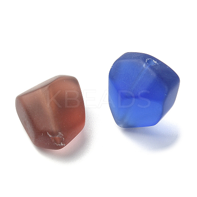 32Pcs 8 Colors Transparent Frosted Glass Beads Strands GLAA-FS0001-60-1