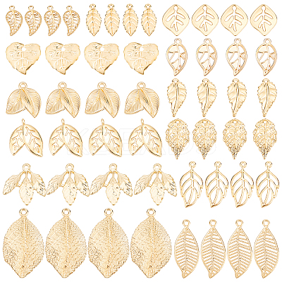 52Pcs 13 Style Alloy Pendants FIND-PH0005-51-1