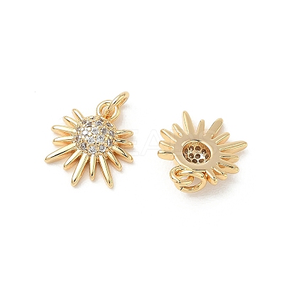 SHEGRACE Brass Micro Pave Cubic Zirconia Pendants XGRQ3D471-467G-1
