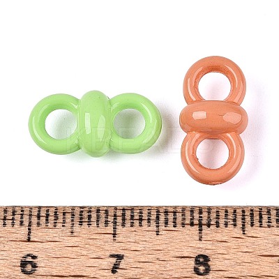 UV Plating Opaque Acrylic Links/Connector Charms SACR-T017-66M-1