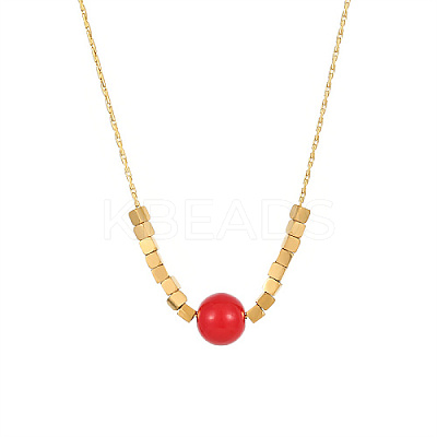 304 Stainless Steel Pendant Necklace for Women PP8102-5-1