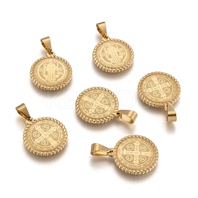 304 Stainless Steel Pendants Ion Plating(IP) STAS-O065-18-1