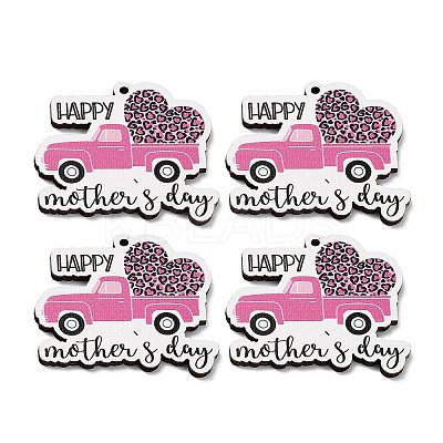 Momther's Day Wooden Pendants WOOD-I012-01C-1