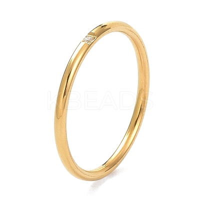 Ion Plating(IP) 304 Stainless Steel Finger Rings RJEW-J071-09-G-1
