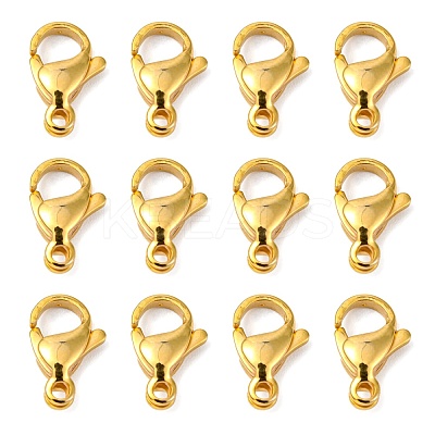 304 Stainless Steel Lobster Claw Clasps X-STAS-R050-13x8mm-02-1