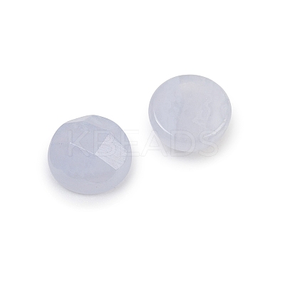Natural Blue Lace Agate Cabochons G-B146-02B-6mm-1