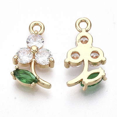 Transparent Glass Pendants GLAA-R212-17B-1