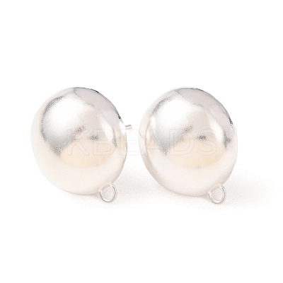 Brass Stud Earring Findings KK-G604-01S-08-1