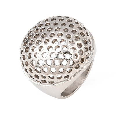 304 Stainless Steel Open Cuff Rings RJEW-D336-05P-1