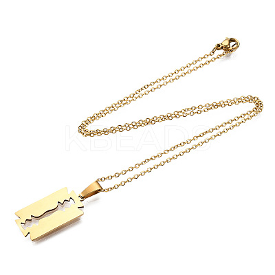 201 Stainless Steel Pendants Necklaces LS-NJEW-S105-JN721-45-2-1