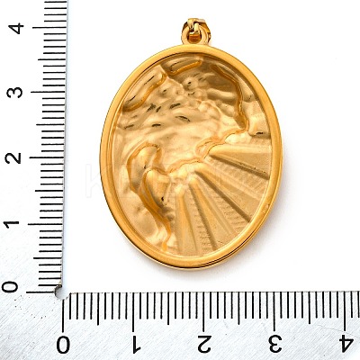 Religion Golden Tone 304 Stainless Steel Pendants LS-STAS-K289-01G-11-1