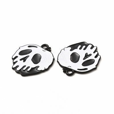 Rack Plating Alloy Enamel Pendants X-FIND-G054-20EB-01-1