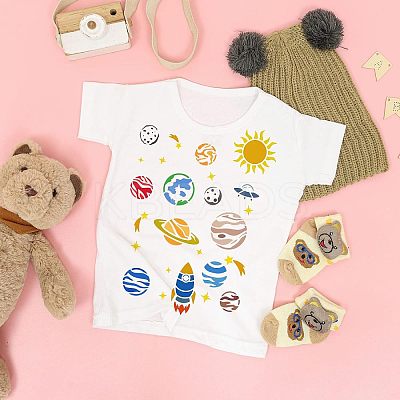Plastic Reusable Drawing Painting Stencils Templates DIY-WH0202-353-1